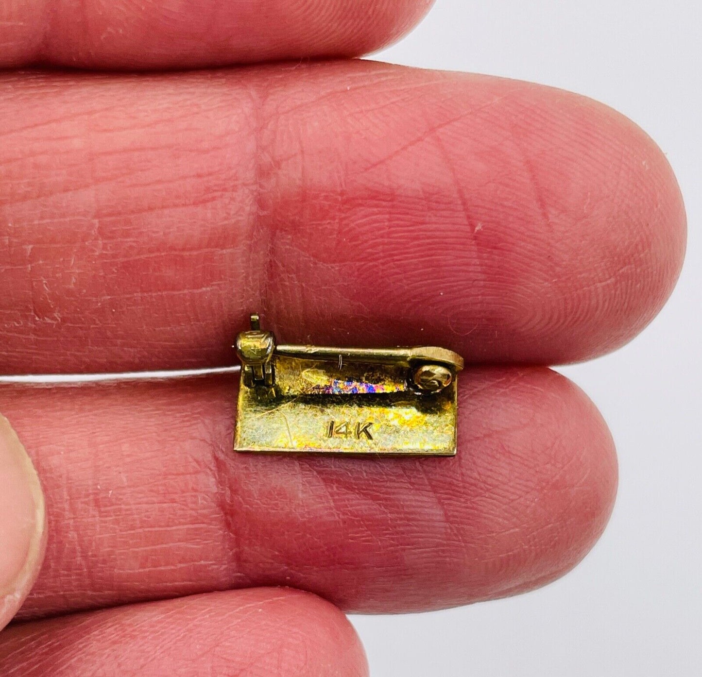 WW ll US Army Military Home Front Sons In The Service 3 Star Lapel Pin 14K Gold