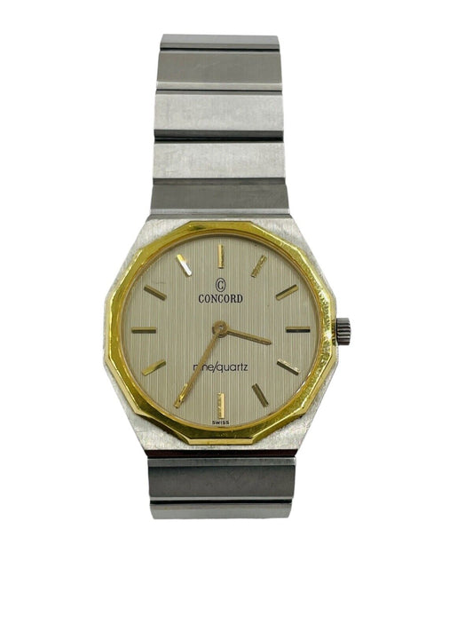 Concord Mariner SG  SS 18KT Gold Watch Nine Quartz 26mm