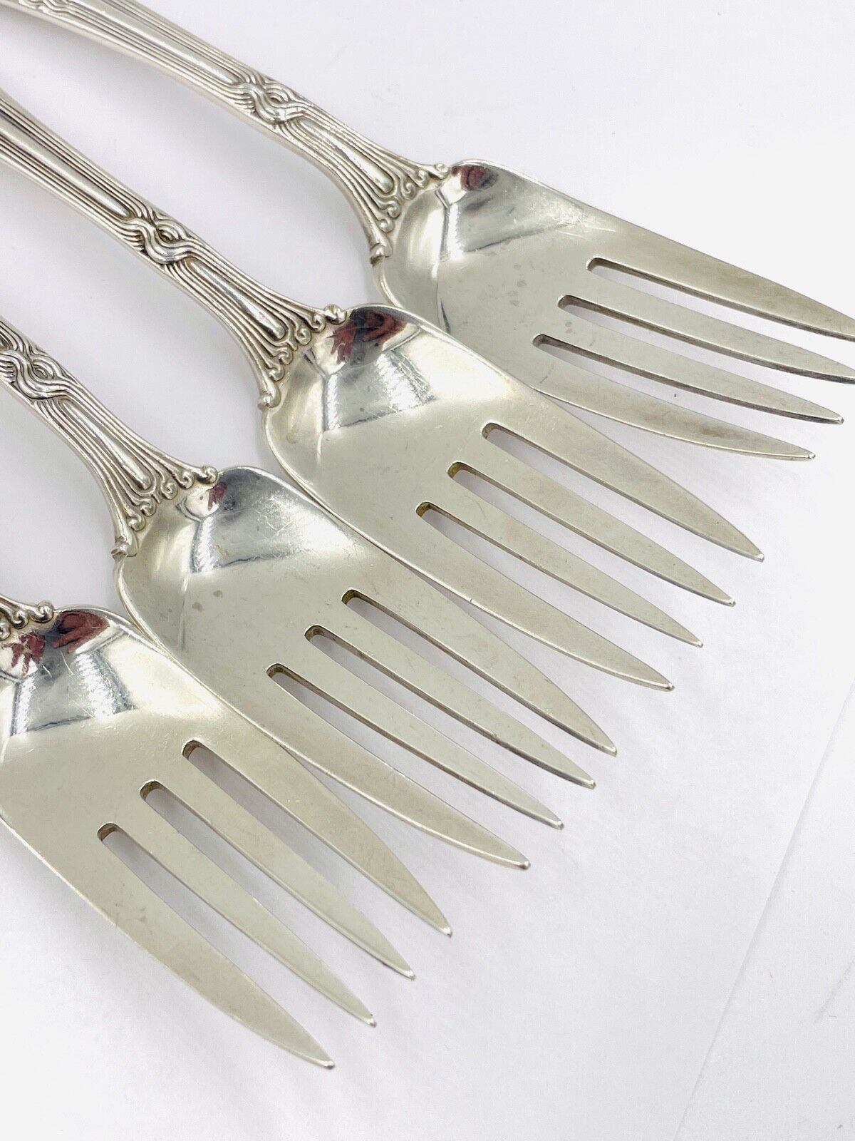 Broom Corn by Tiffany & Co. Sterling Silver Pastry Fork 4-tine 6" set of 4