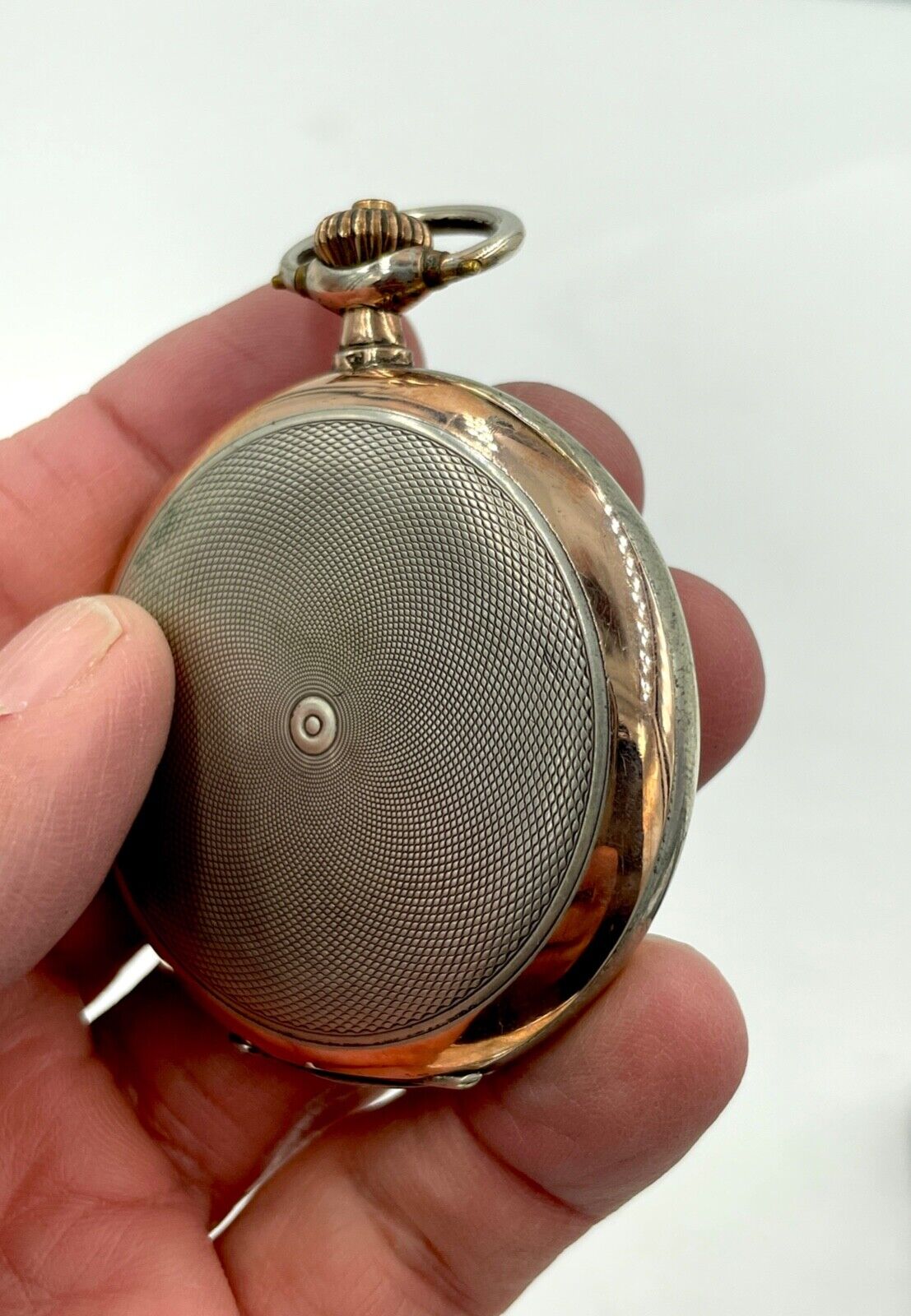 Antique Omega pocket watch Switzerland .800 Silver Full Hunter 52mm