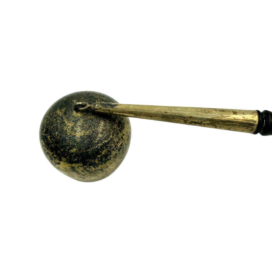 Gorham Sterling Silver Candle Snuffer #1196 Wood Handle Antique