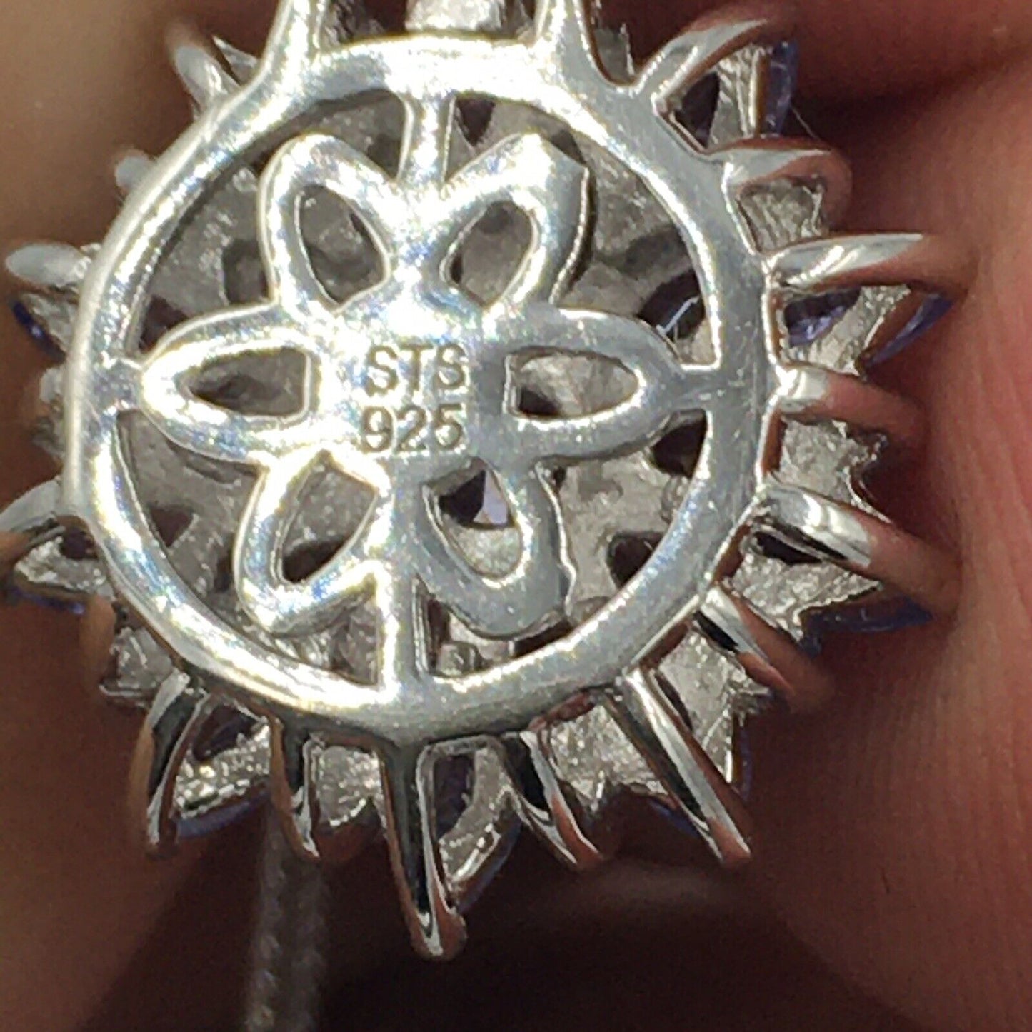 Sts Chuck Clemency Sterling Silver Tanzanite spinel Necklace pendant