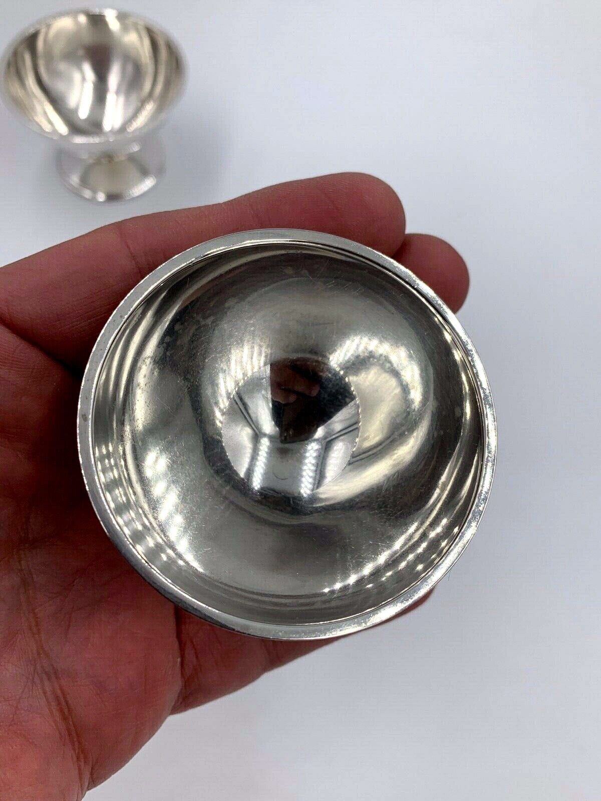 Art Deco S Kirk & Sons Sterling Silver Salt Cellar set of 2