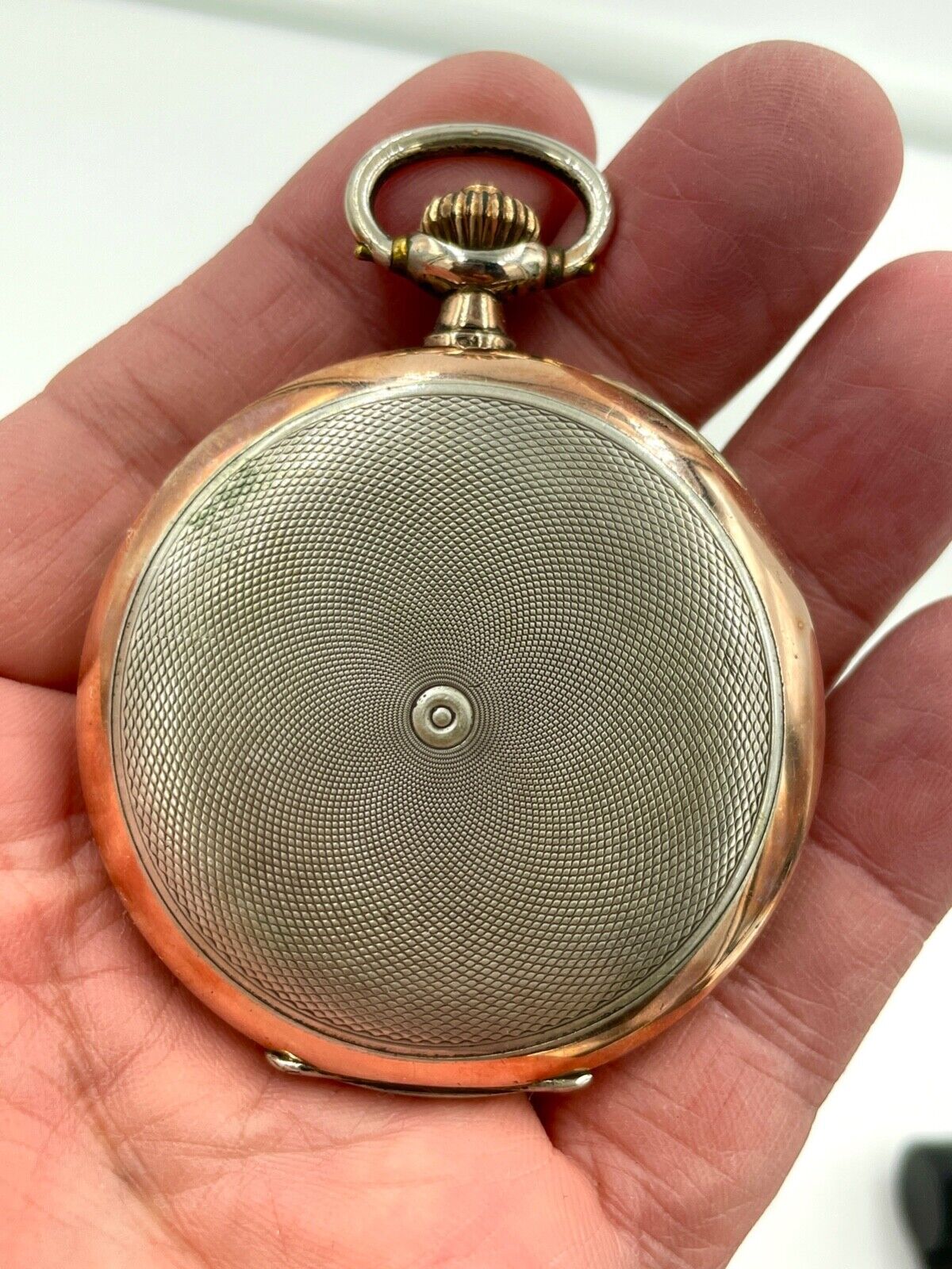 Antique Omega pocket watch Switzerland .800 Silver Full Hunter 52mm