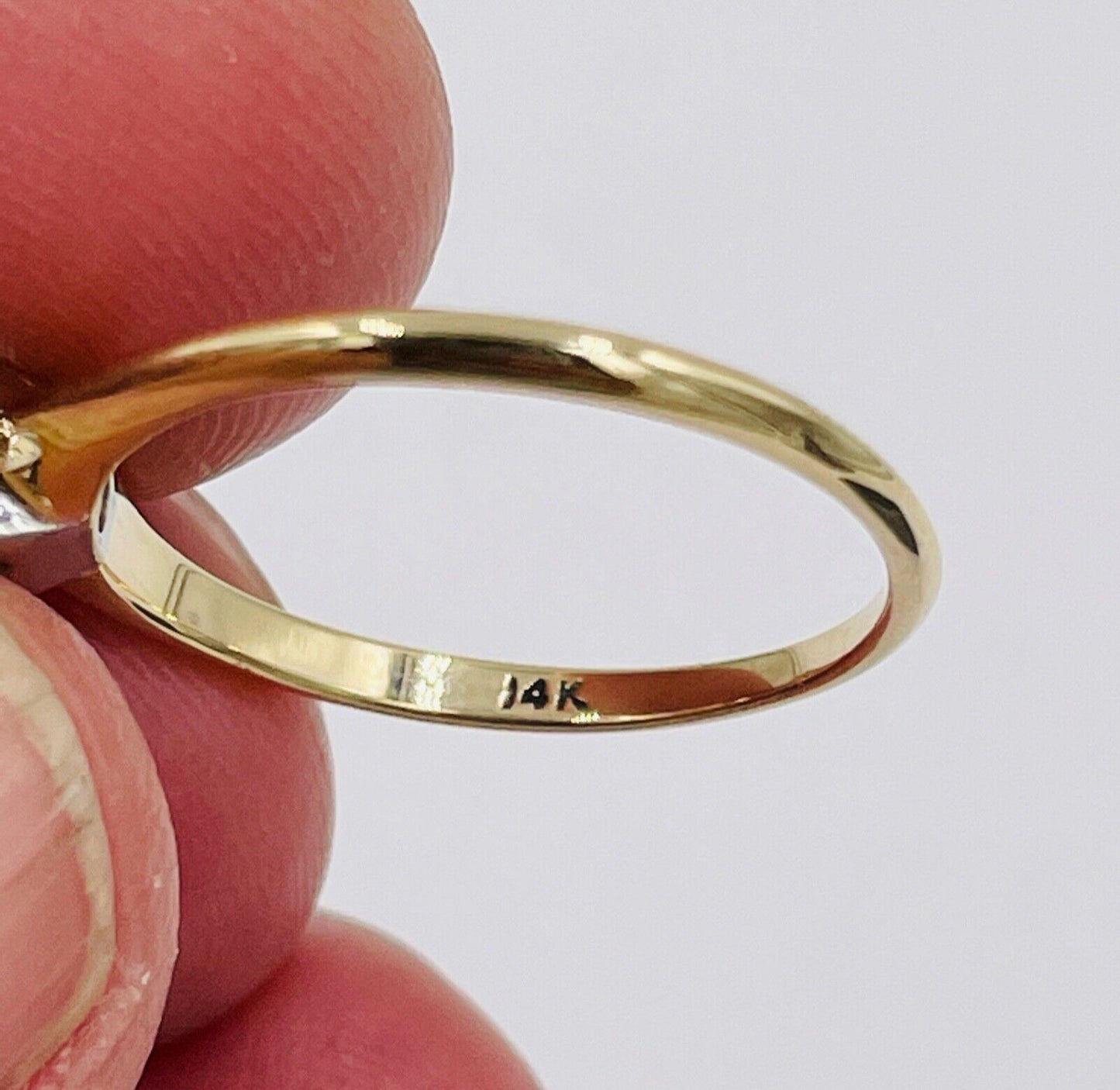 Antique 14k Yellow gold .48ct VS Old European Diamond Ring