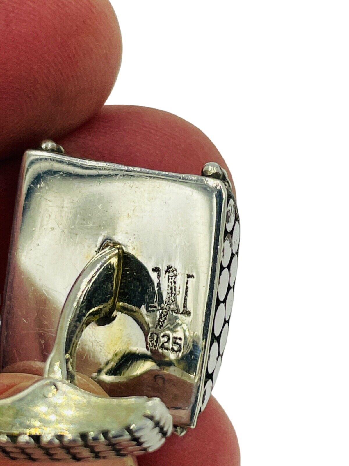 John Hardy Sterling Silver 925 Dot Collection Cufflinks