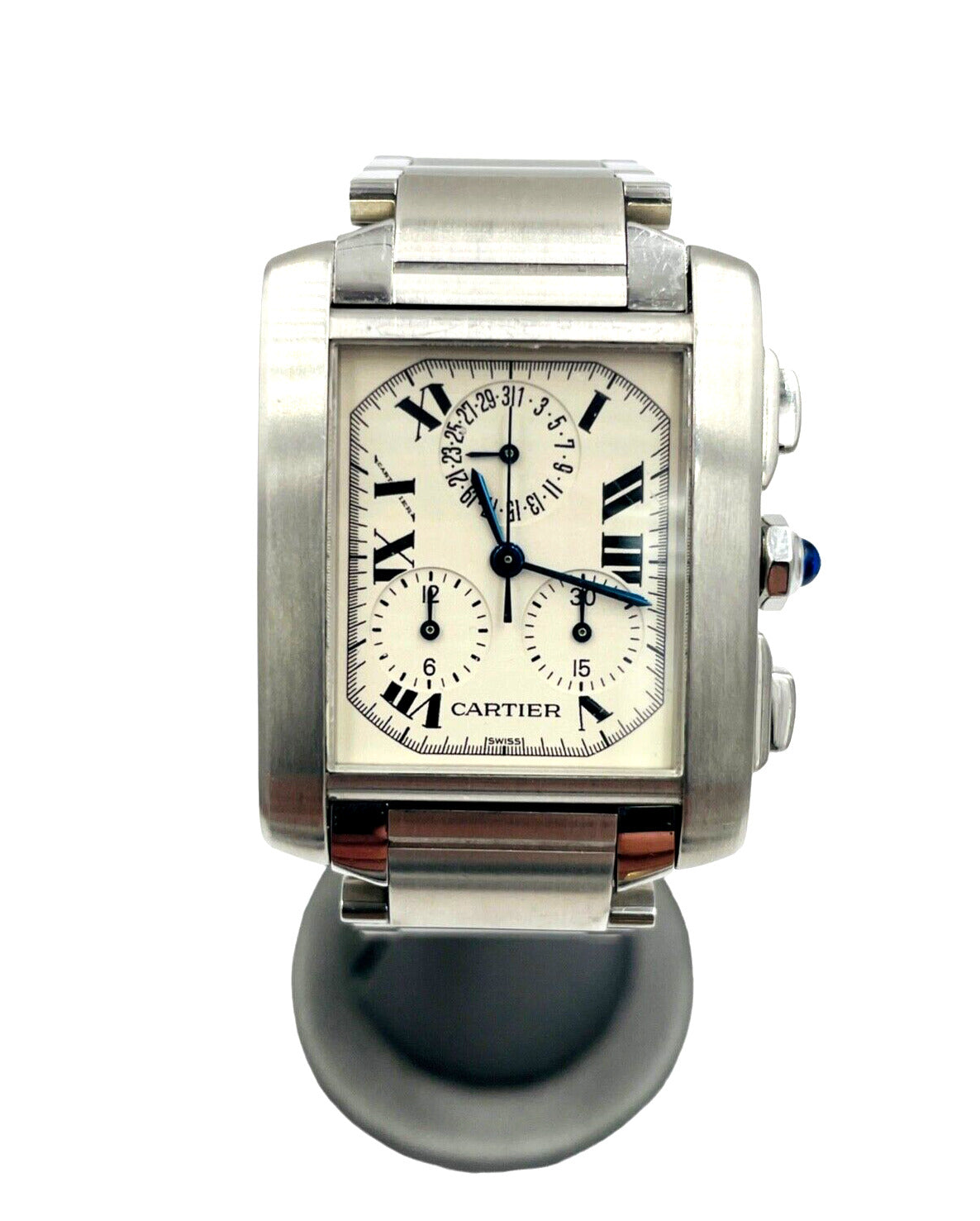 Cartier Tank Francaise Chronoflex Chronograph Watch