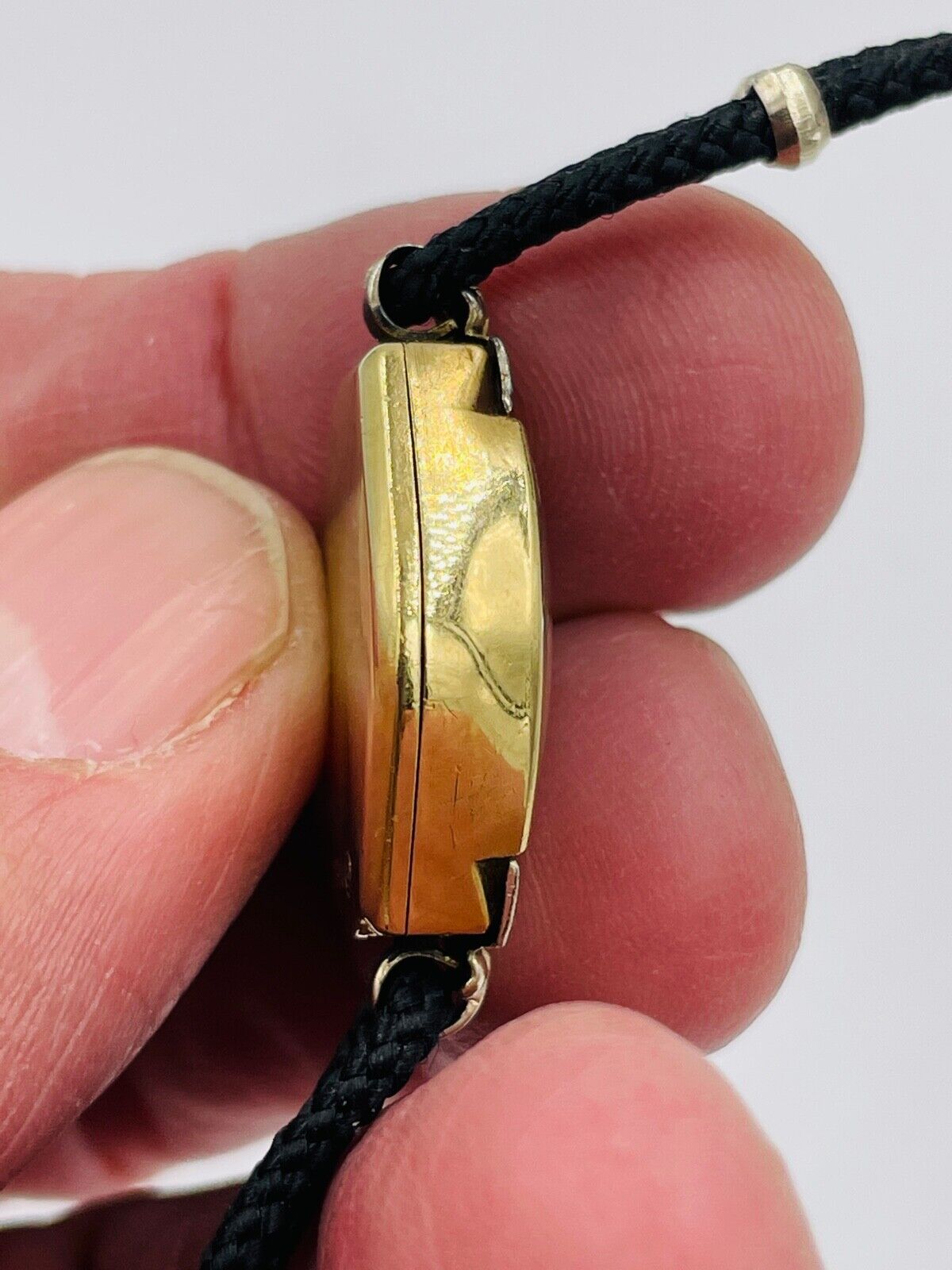 Art Deco Helbros Brooks 14k gold watch with Diamonds working