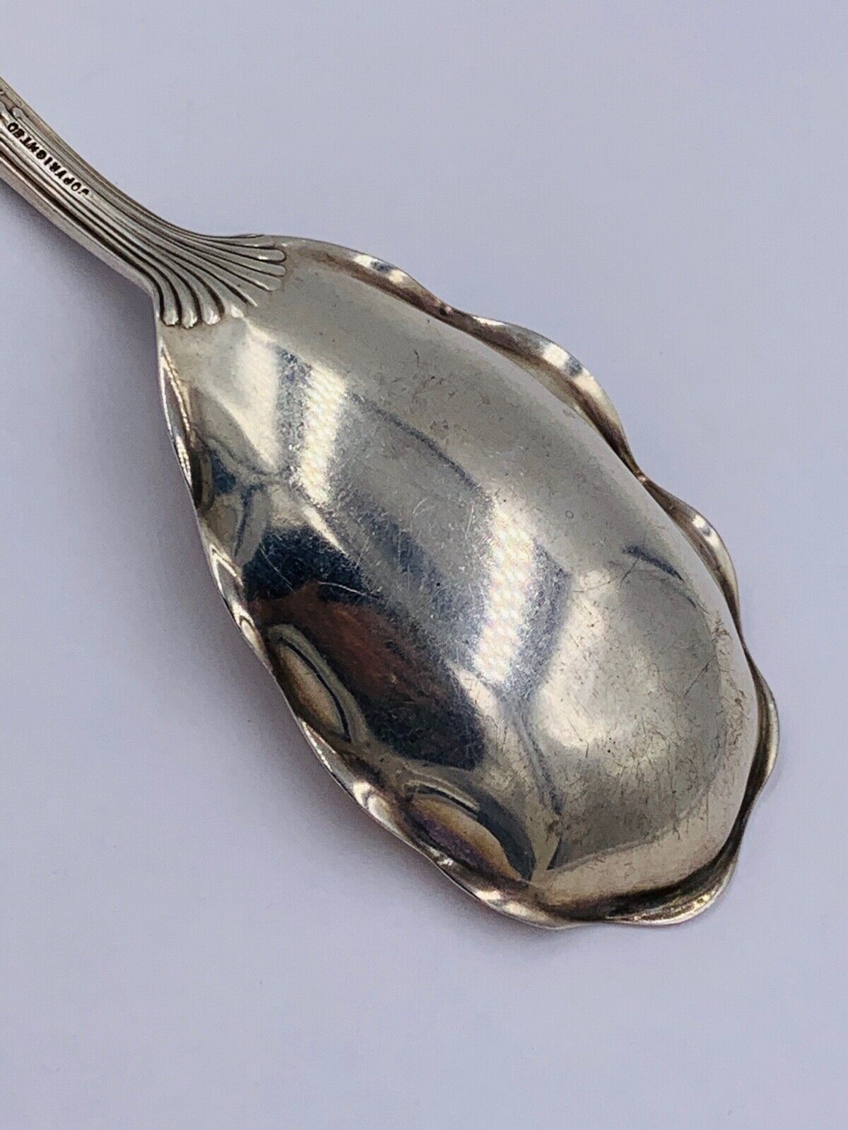 Medici Old By Gorham Sterling Silver Casserole Spoon Brite-Cut 7 1/4