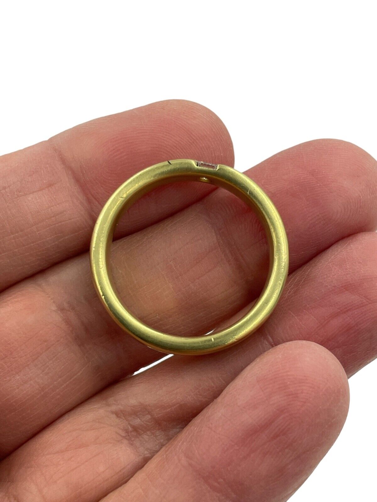 Designer signed Diana Platinum & 18k Gold Ring Band Men's size 12.5 Make Offer