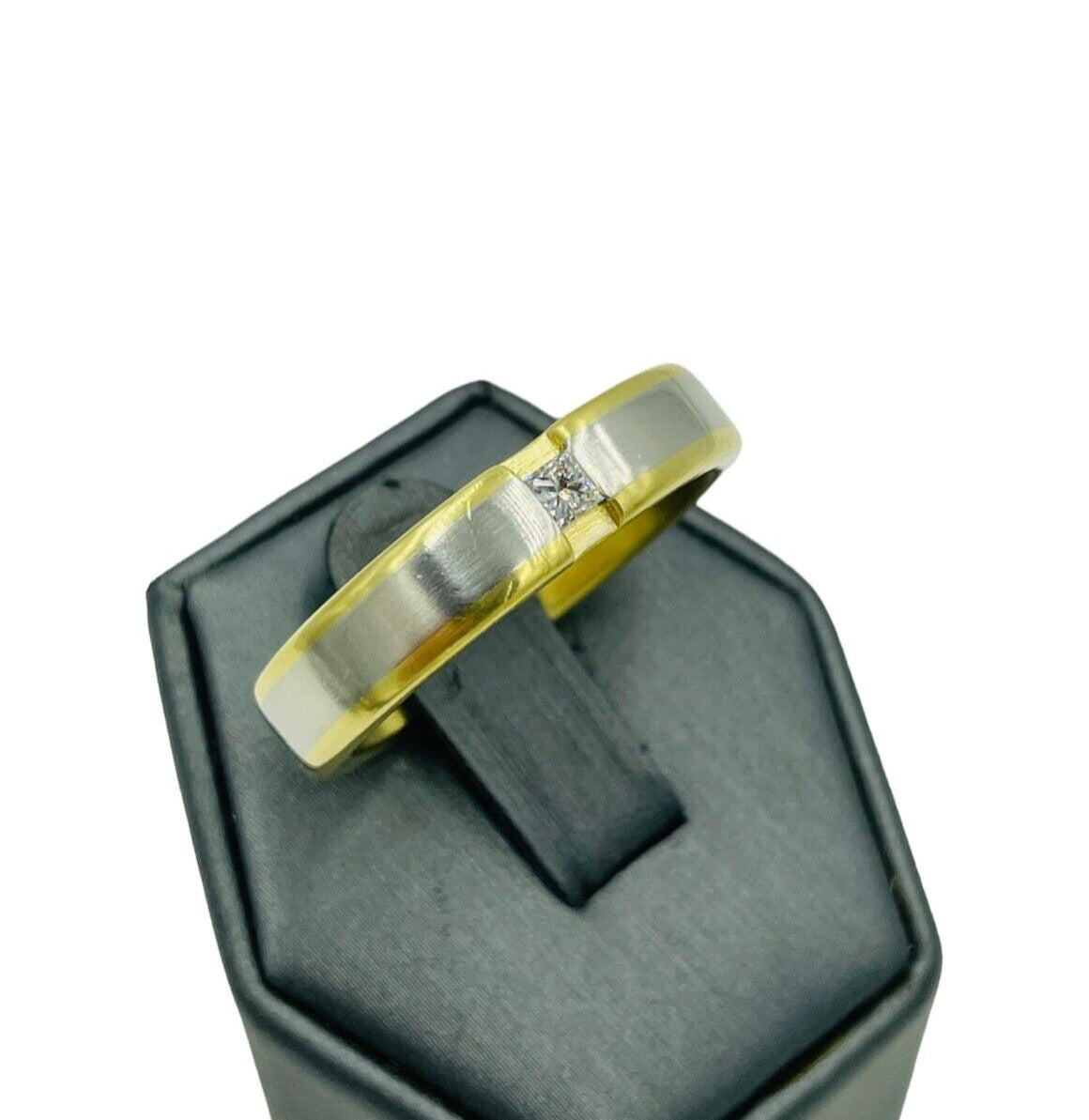 Designer signed Diana Platinum & 18k Gold Ring Band Men's size 12.5 Make Offer