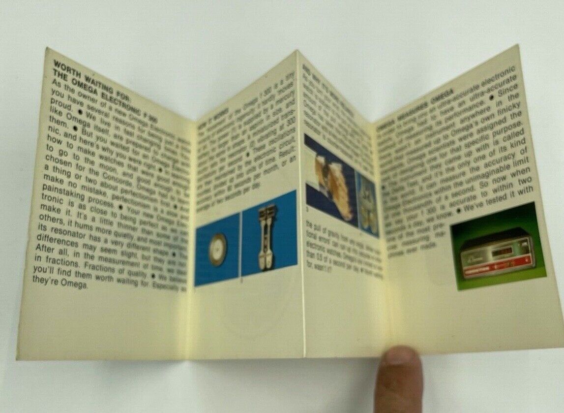 Rare Original Omega Electronic F300Hz Booklet