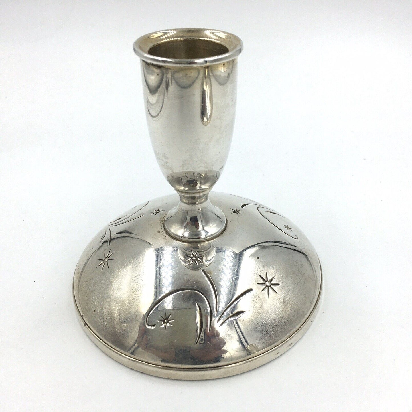 Vintage Gorham Celeste Sterling Silver Candle Holder Stick #1335 Pair