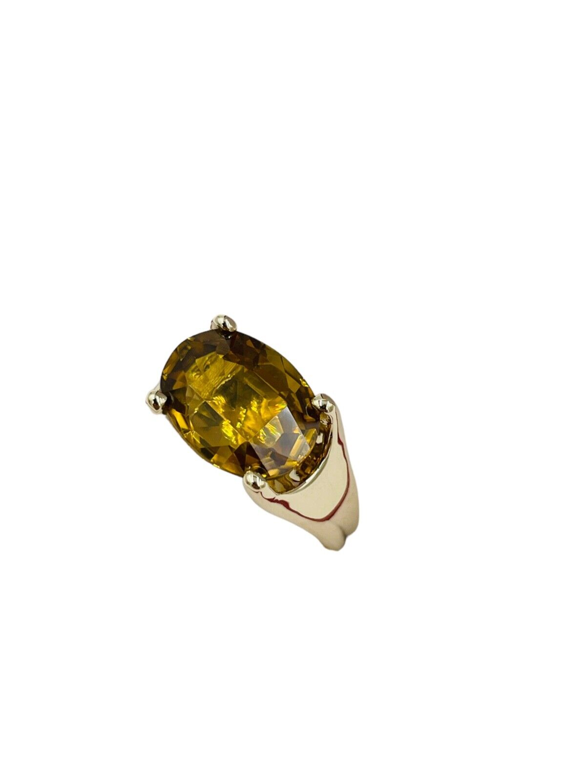 Stunning 9.18cts Natural Zircon Cocktail Ring Yellow Gold