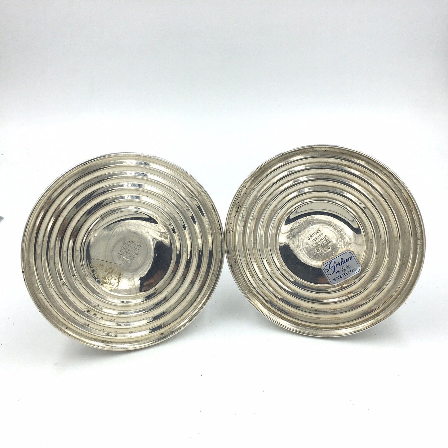 Vintage Gorham Celeste Sterling Silver Candle Holder Stick #1335 Pair