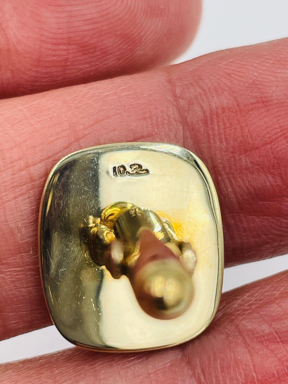 Larter and Son's 10k Yellow gold Cufflinks with box Mid-Century