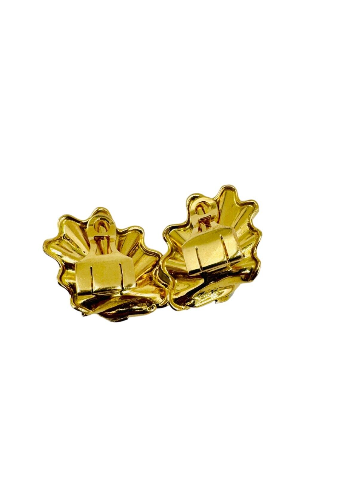 Retro 18k Gold Yellow Gold Diamond Clip On Earrings