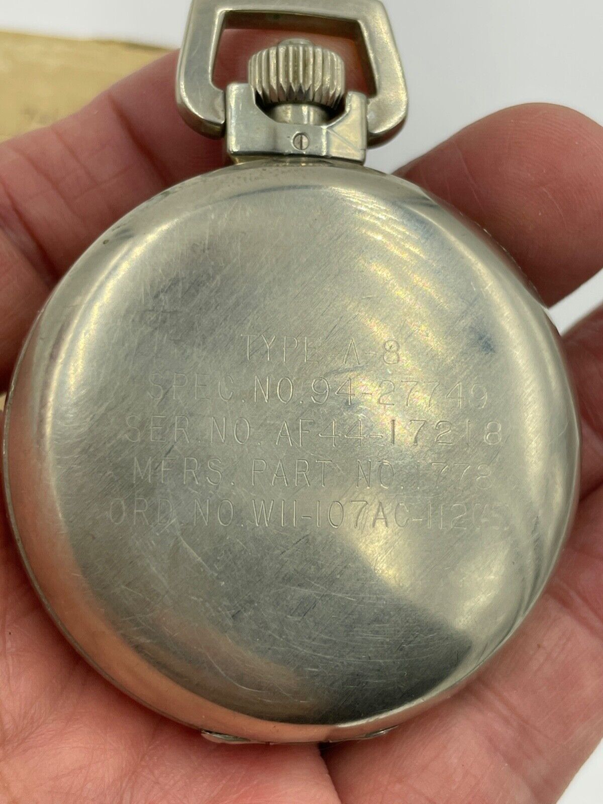 Elgin 1940's US ARMY Military WWII A-8 Watch Timer Jitterbug Movement with box