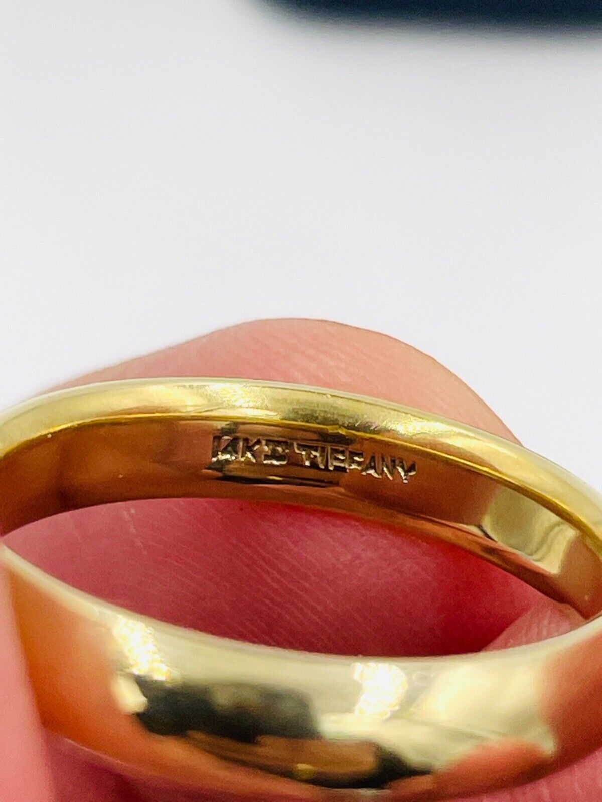 Vintage Tiffany & Co. 4.4mm 14k Yellow Gold Classic Wedding Band Ring