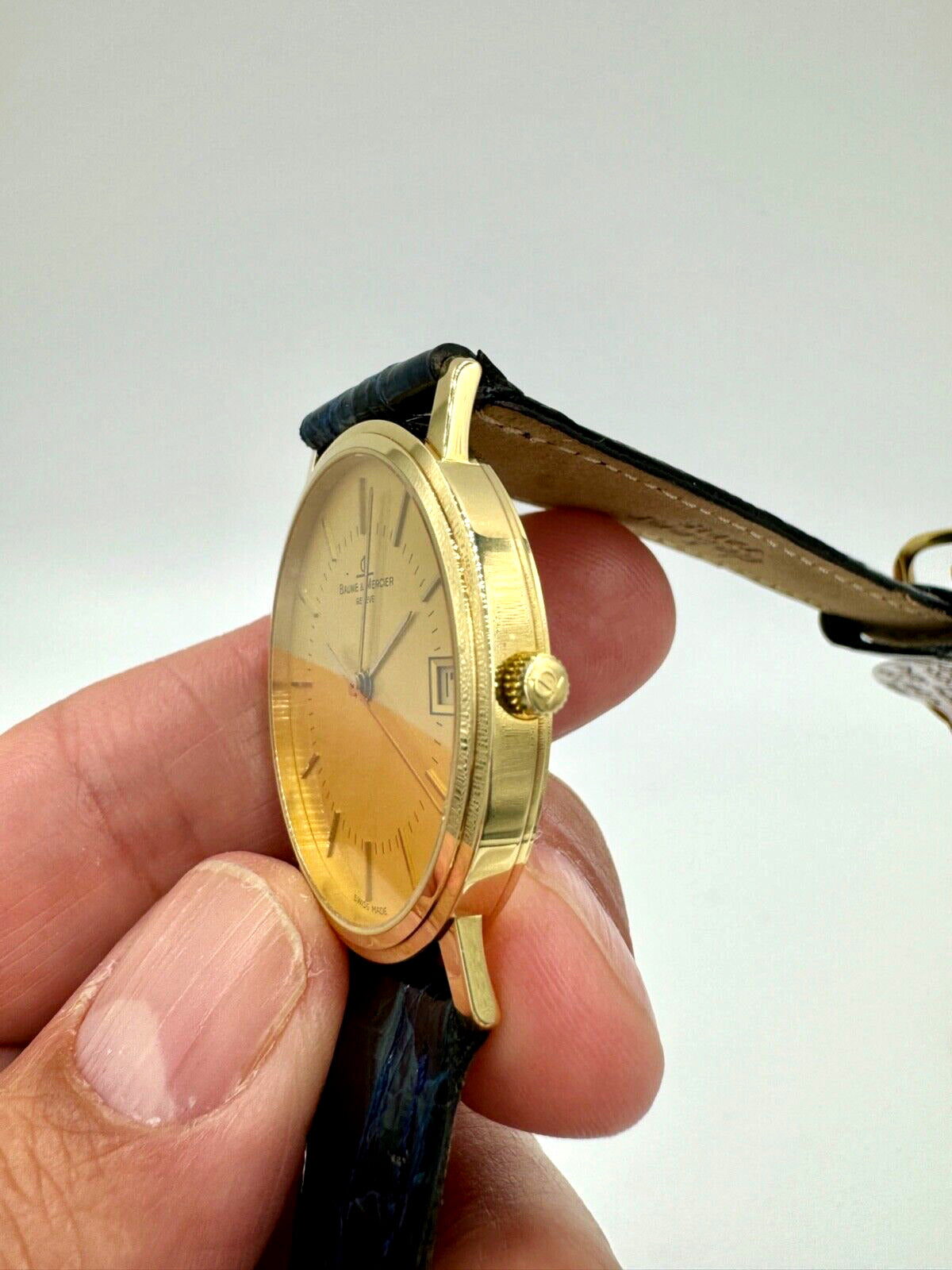 Vintage Baume Mercier Classima Quartz Men's Watch 14K Yellow Gold
