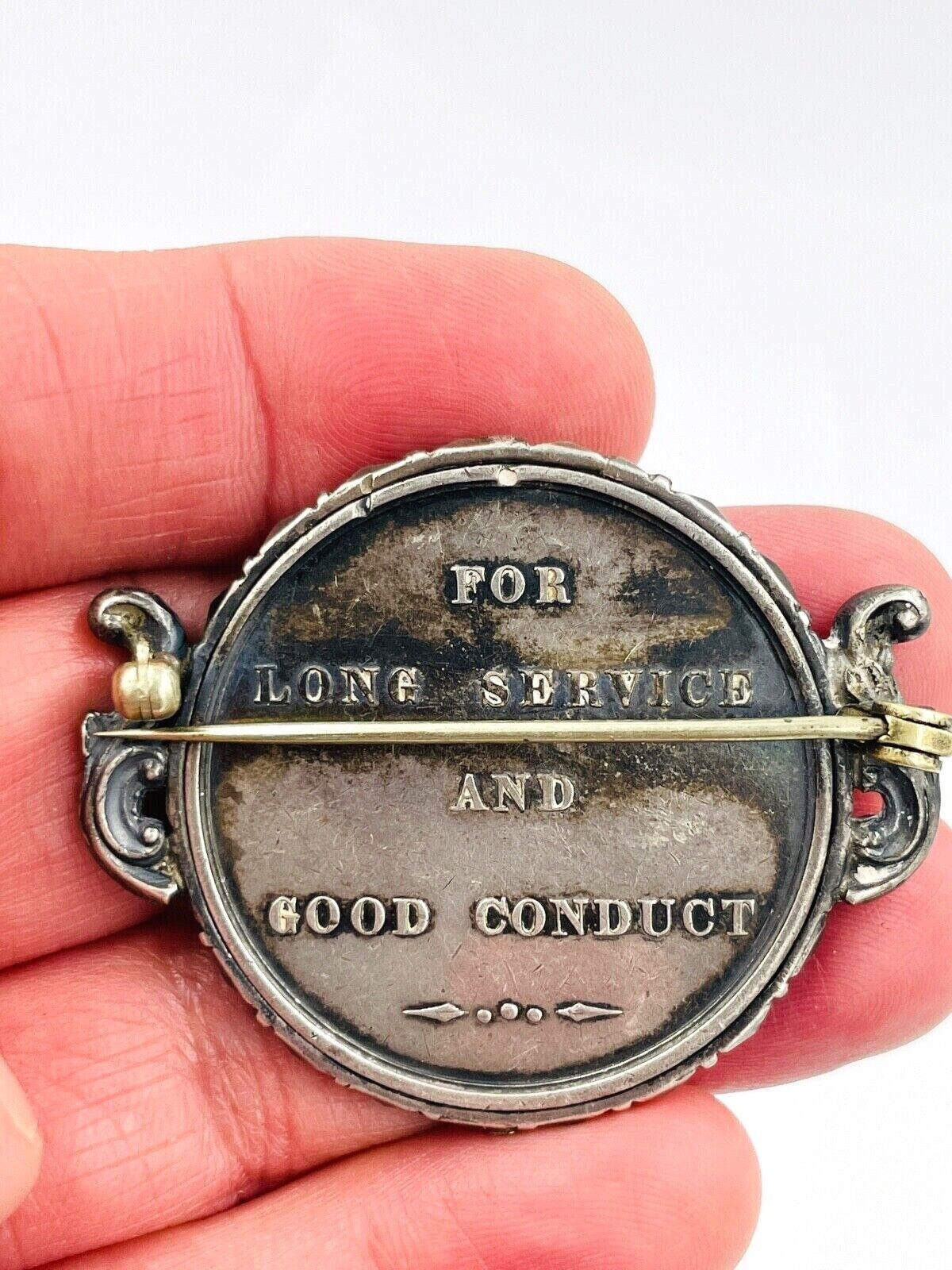 British Named LONG SERVICE & GOOD CONDUCT MEDAL Queen Victoria 2nd Obverse Type