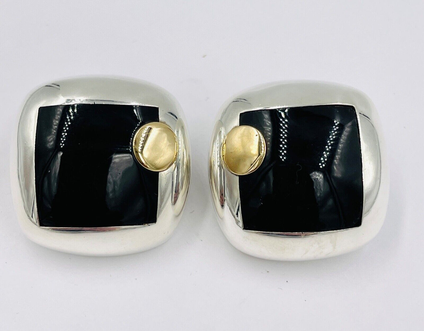Zina Beverly Hills Sterling Silver Heart Clip Earrings