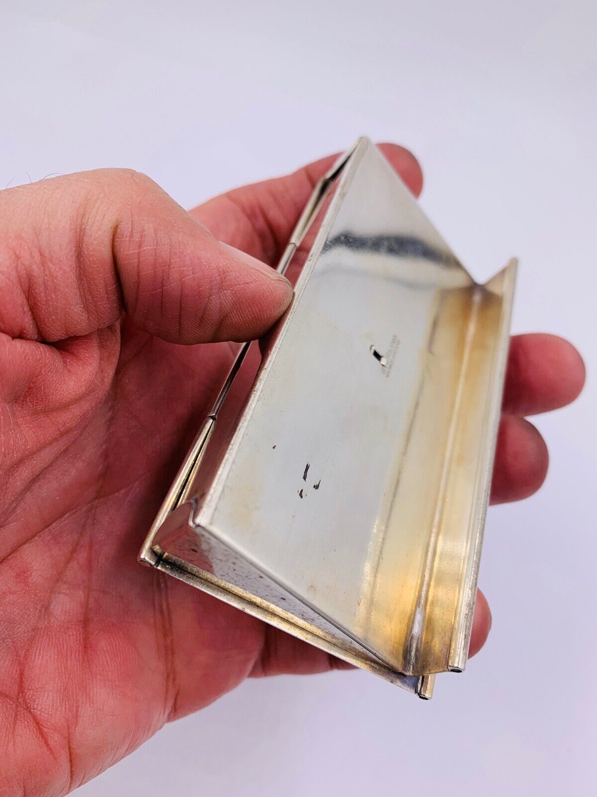 Rare Napier Sterling Silver Postage Stamp Holder