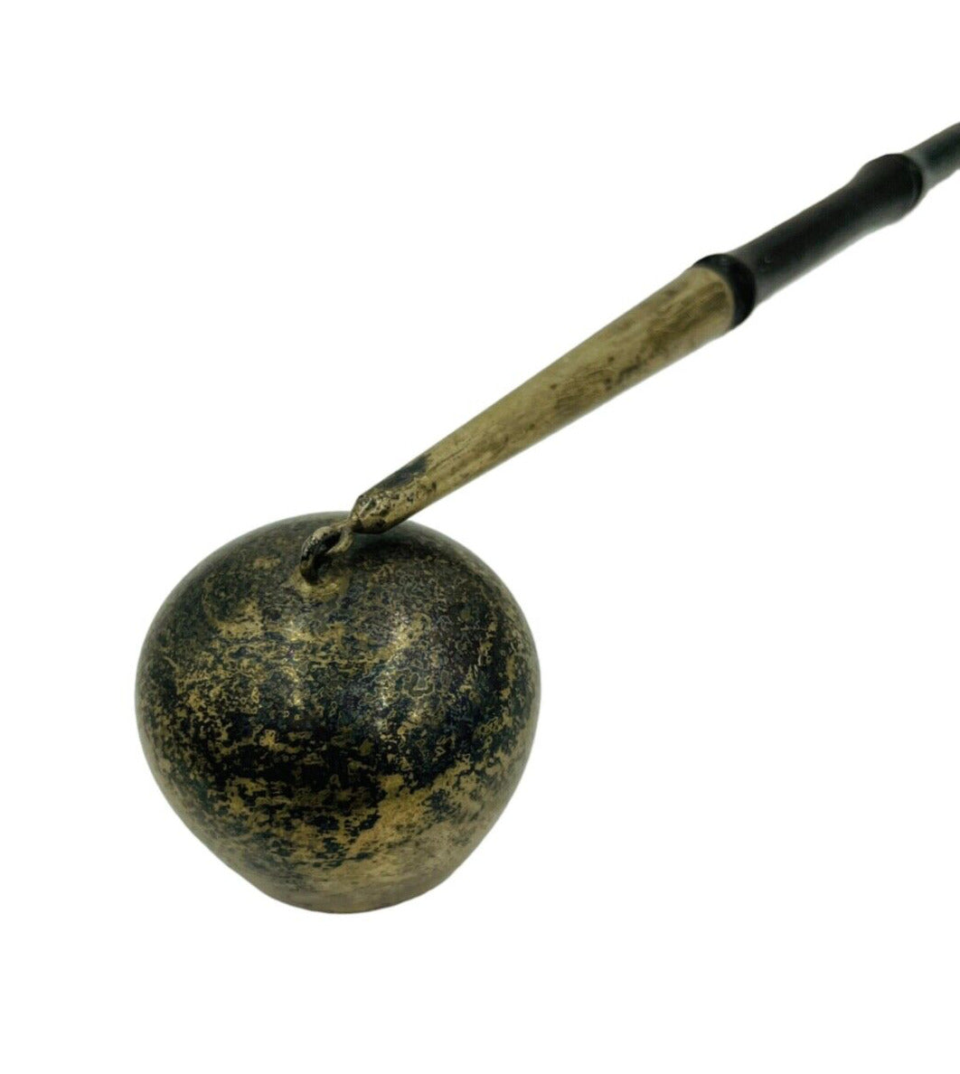 Gorham Sterling Silver Candle Snuffer #1196 Wood Handle Antique