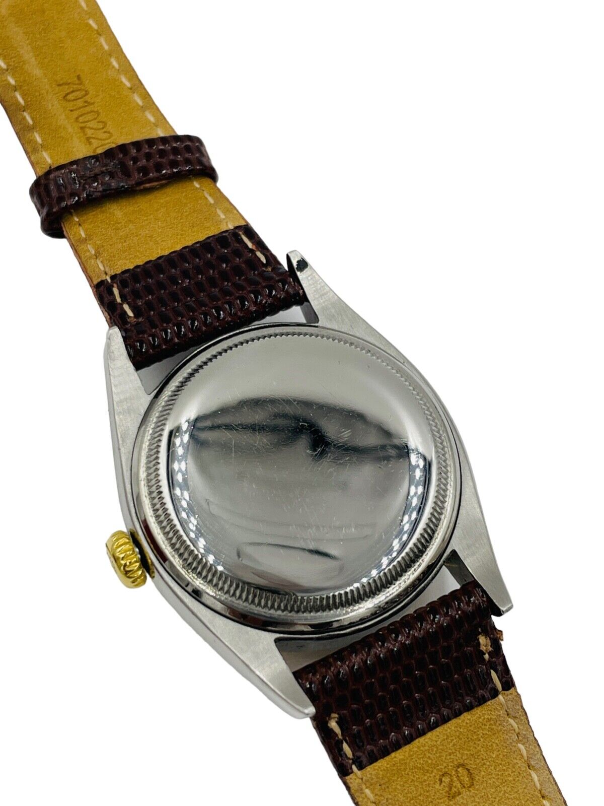 1953 Rolex Bubbleback 14K bezel Gold Stainless Steel Watch Ref. 6105