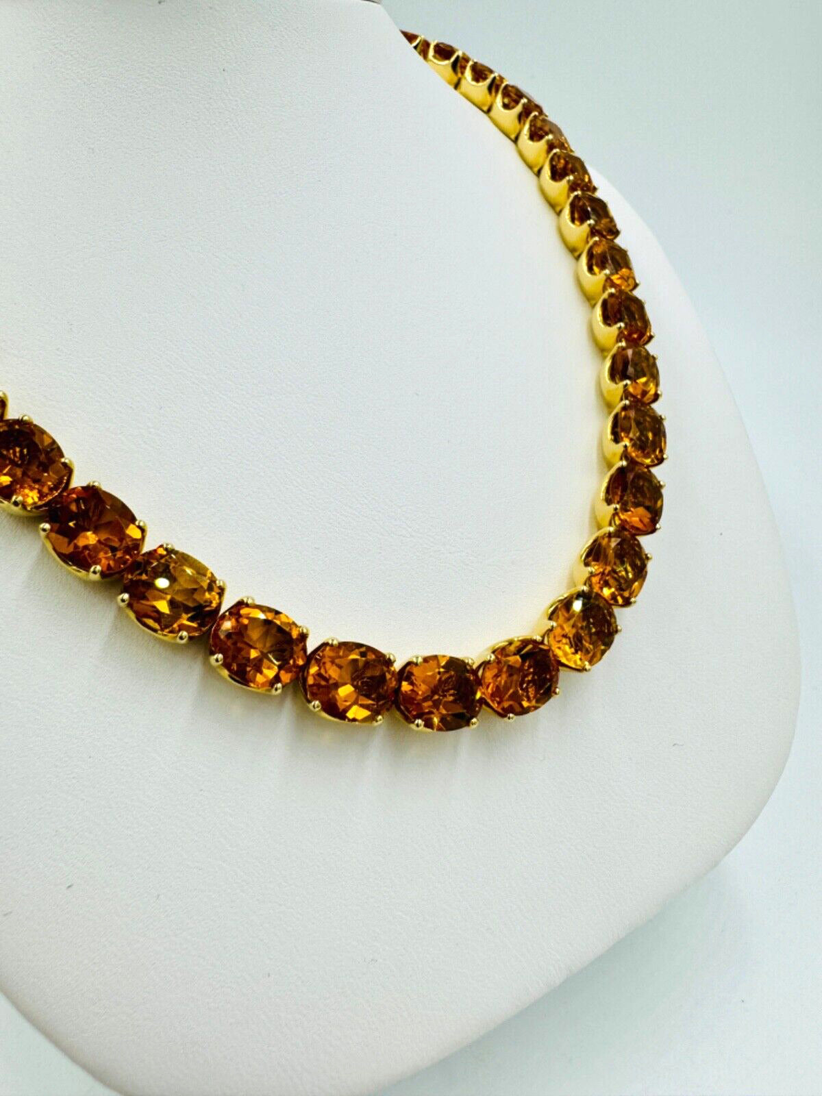 H. Stern Citrine Riviera Yellow Gold Necklace 18k