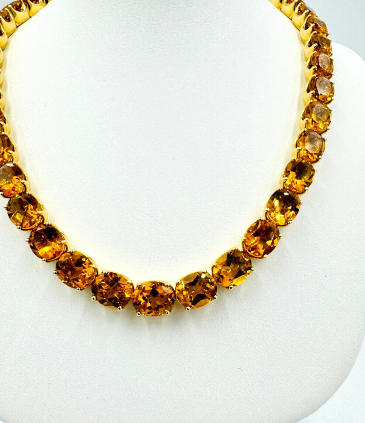 H. Stern Citrine Riviera Yellow Gold Necklace 18k