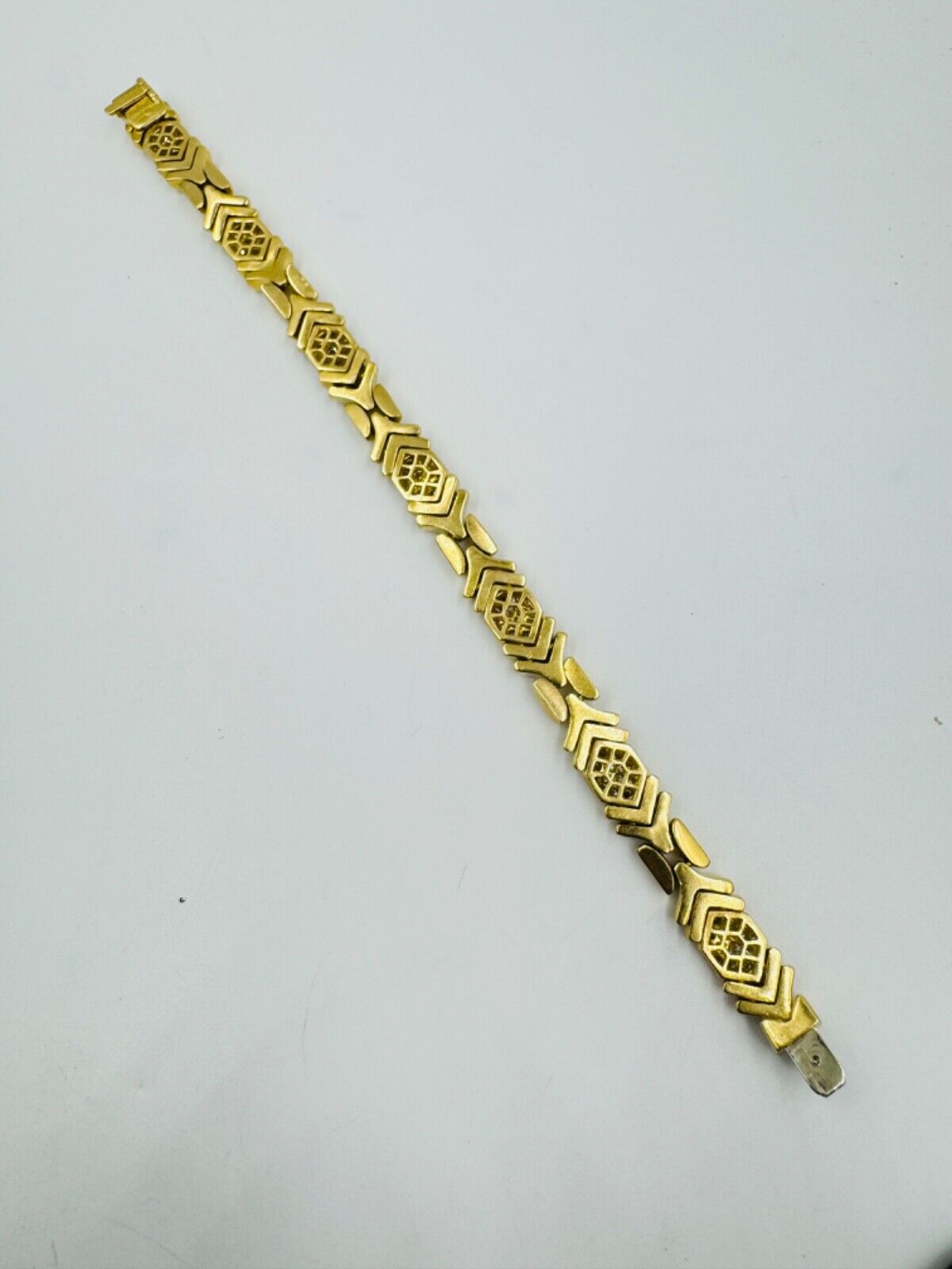 Bvlgari Parentesi Diamond 18k Yellow Gold Bracelet 7.75" Long