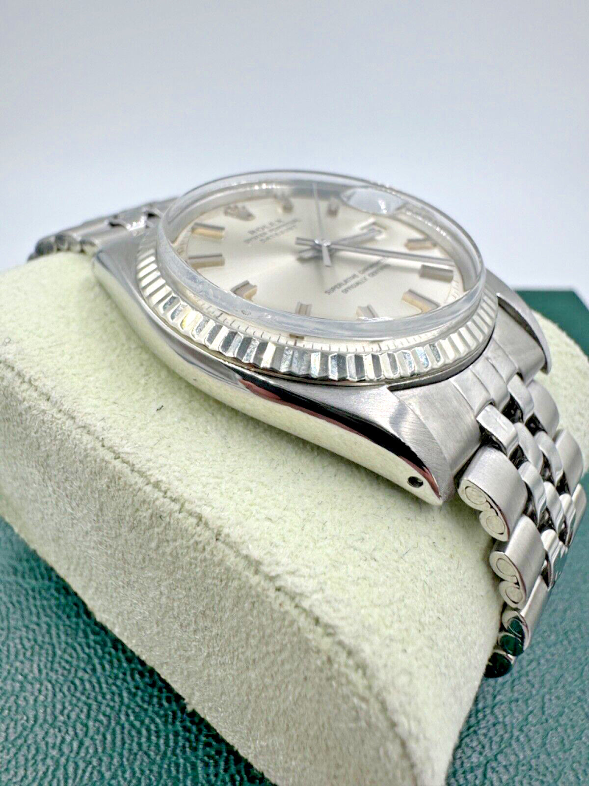 Vintage Rolex Datejust 36mm Stainless Steel 1601 Watch Circa 1966