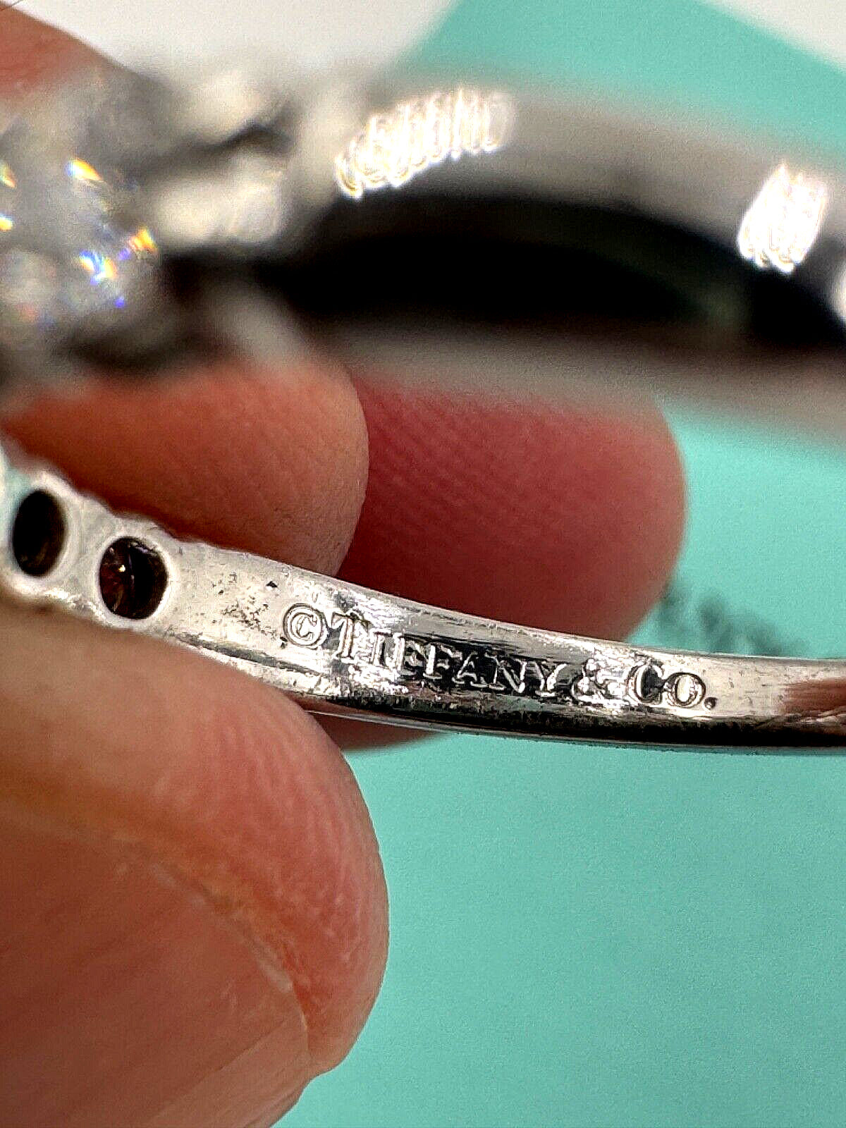 Tiffany & Co Seven Stone Diamond Platinum  Band