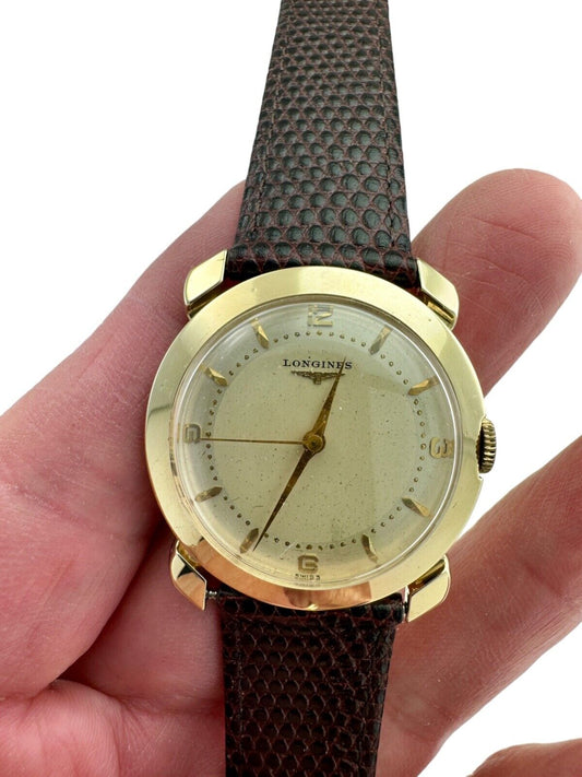 Vintage Longines 17j Manual wind Men's Watch 14K Yellow Gold