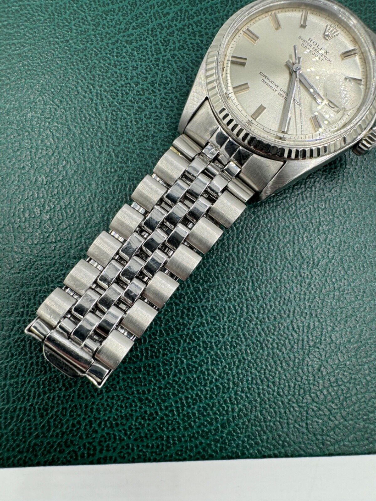 Vintage Rolex Datejust 36mm Stainless Steel 1601 Watch Circa 1966