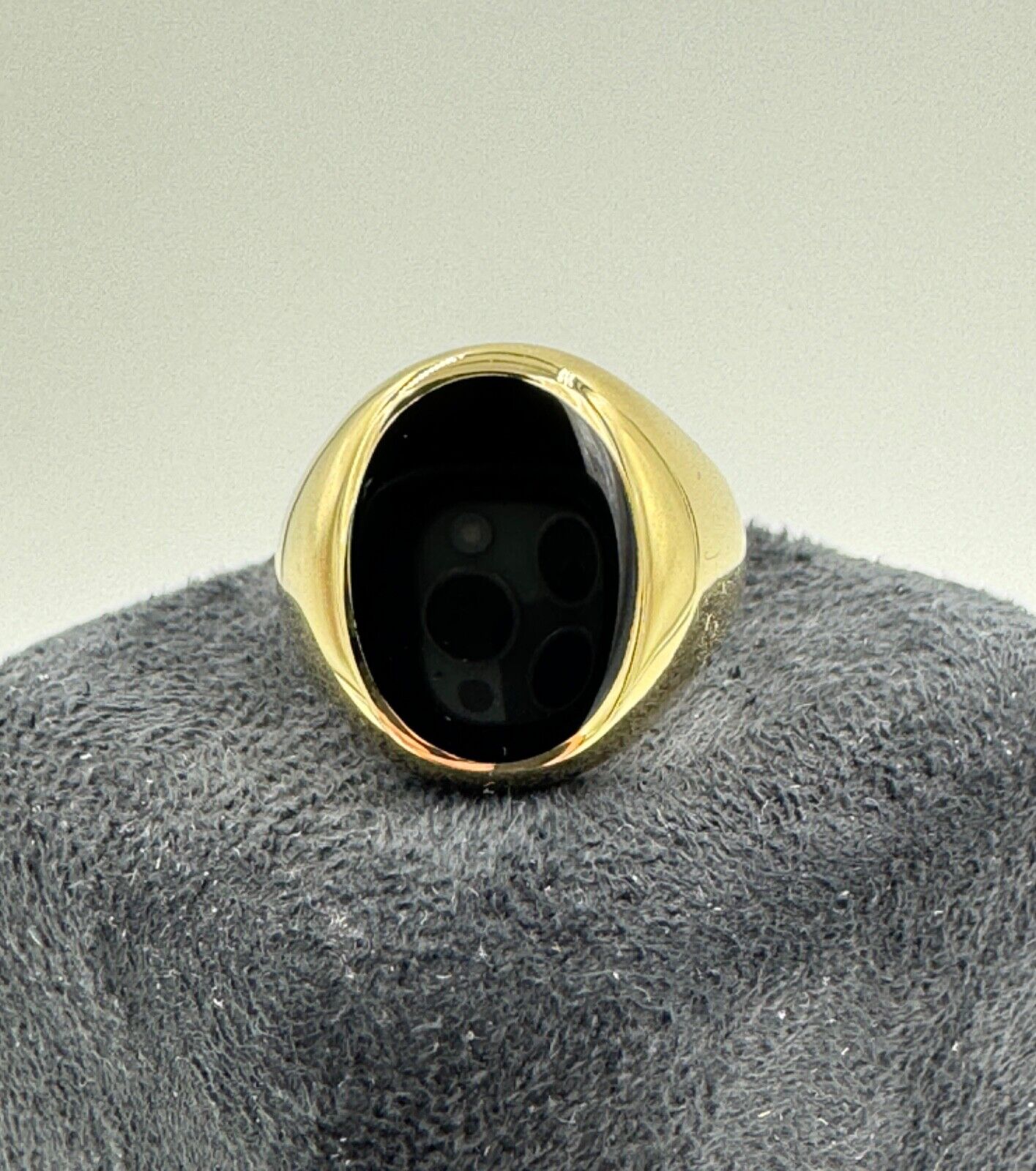 Tiffany & Co. Onyx Gold Signet Ring 18k, 1950-1960’S