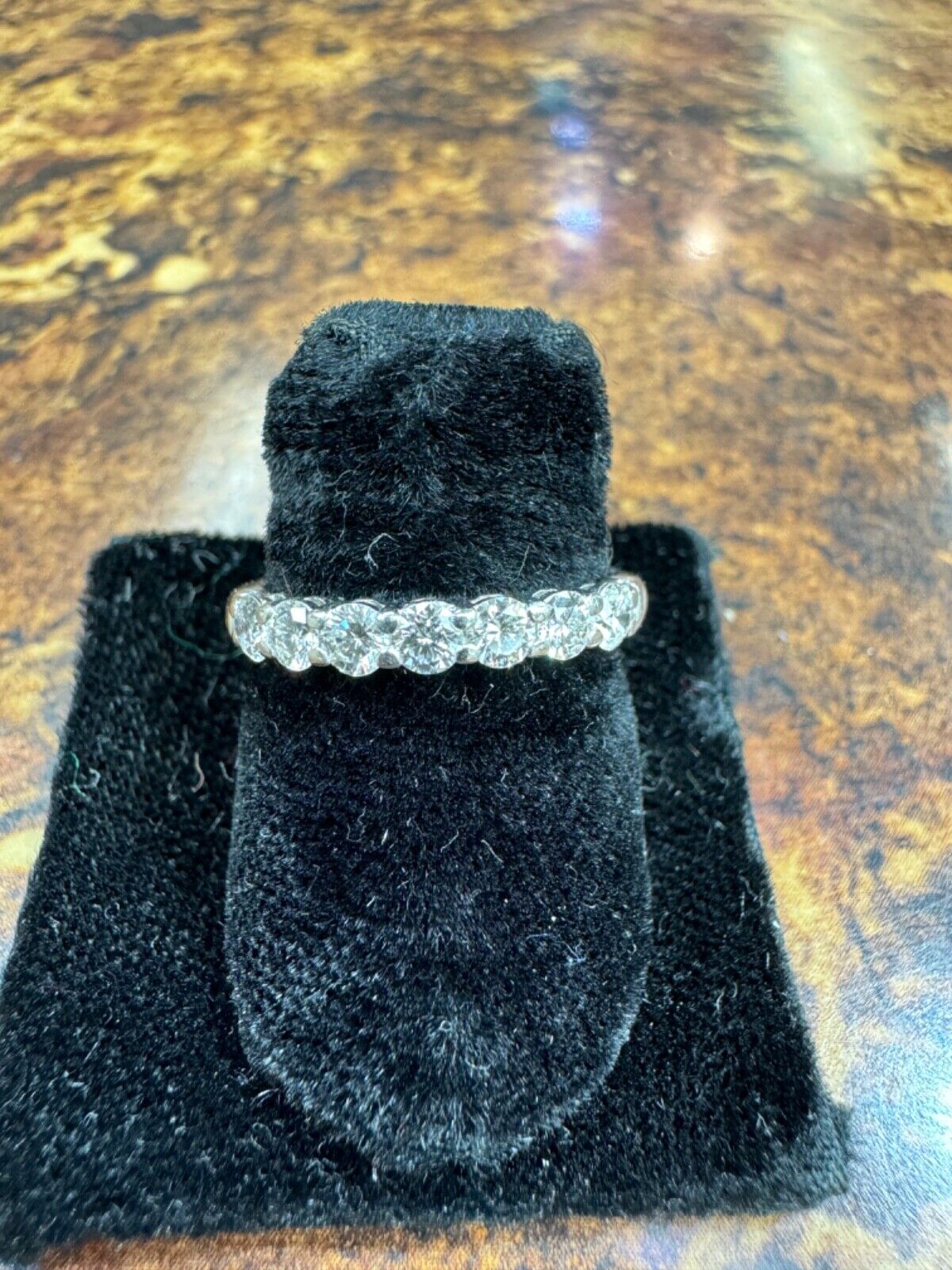 Tiffany & Co Seven Stone Diamond Platinum  Band