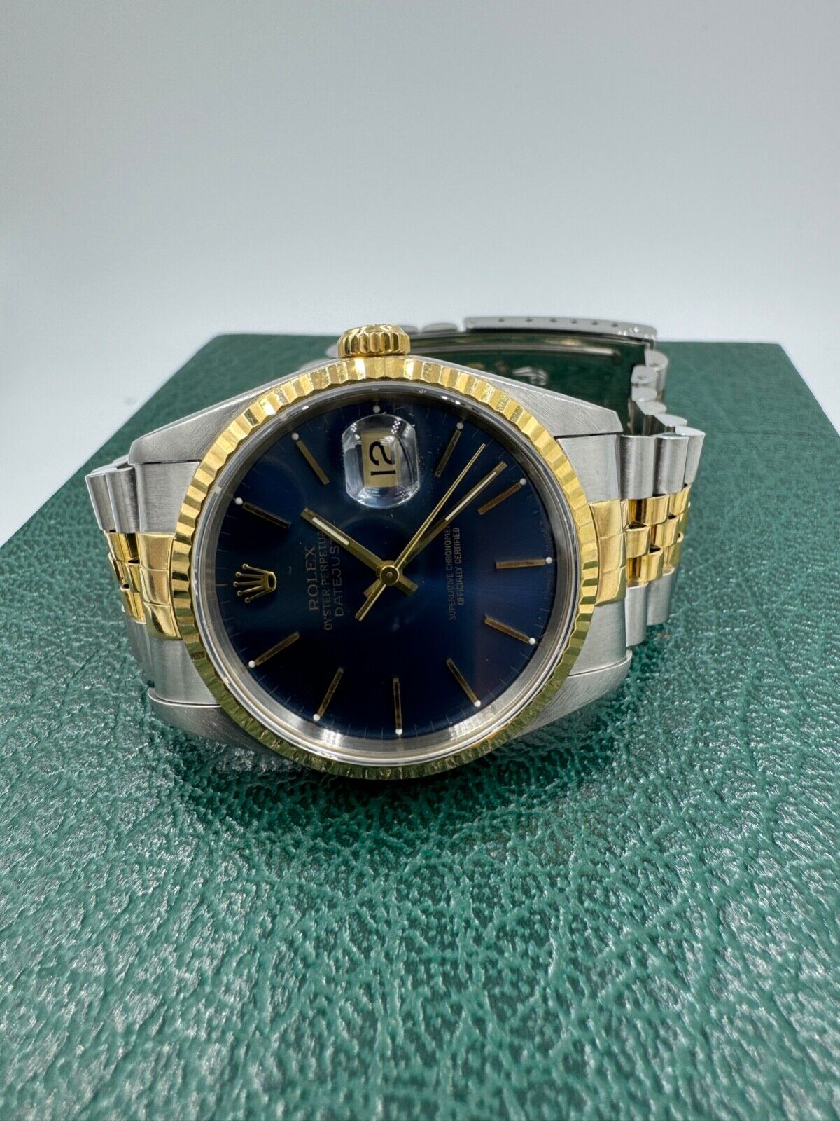 Rolex Datejust Watch Ref  16233 36mm two tone Blue Dial