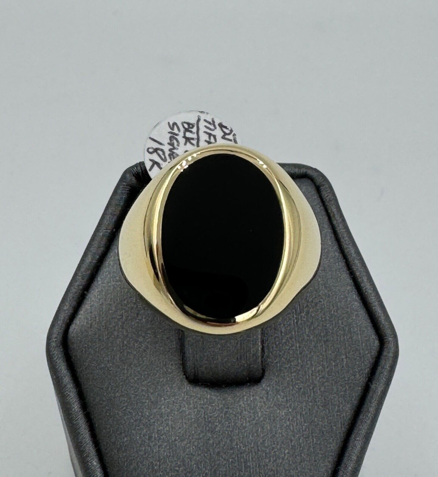 Tiffany & Co. Onyx Gold Signet Ring 18k, 1950-1960’S