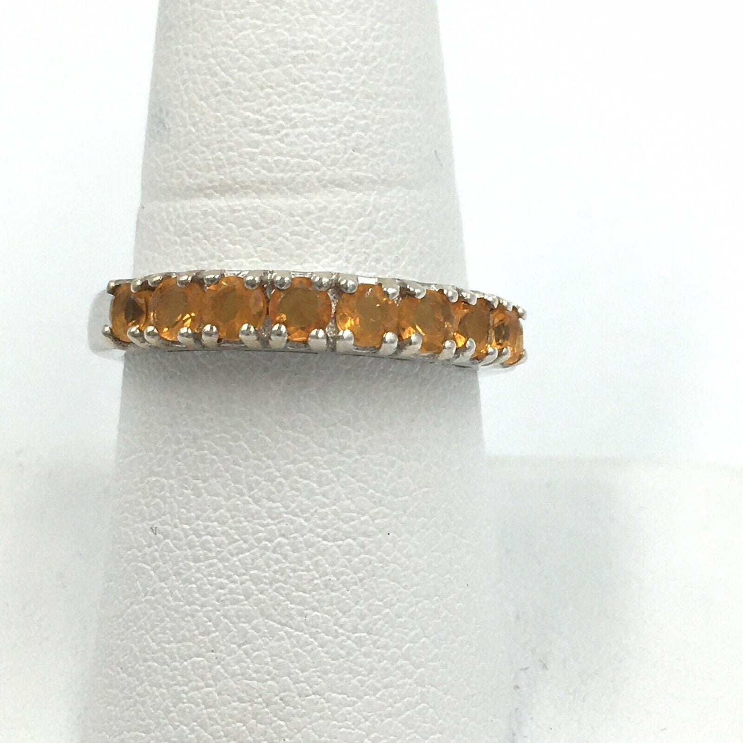 Sts Chuck Clemency Citrine Sterling Silver Ring Size 8.75