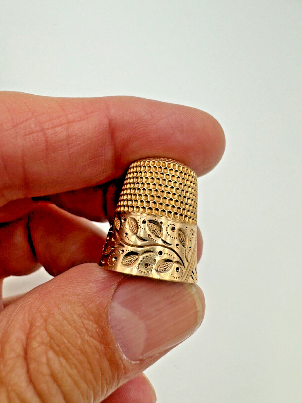 Art Deco Goldsmith Stern & Co 10k Yellow Gold Thimble