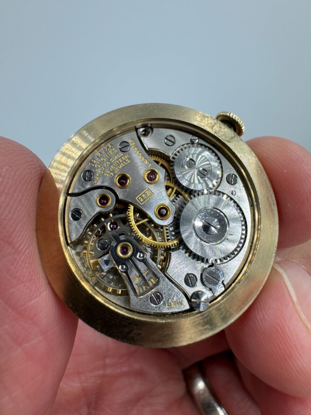 VINTAGE LONGINES WATCH MOVEMENT CAL.23Z SWISS 17JEWELS RUNNING