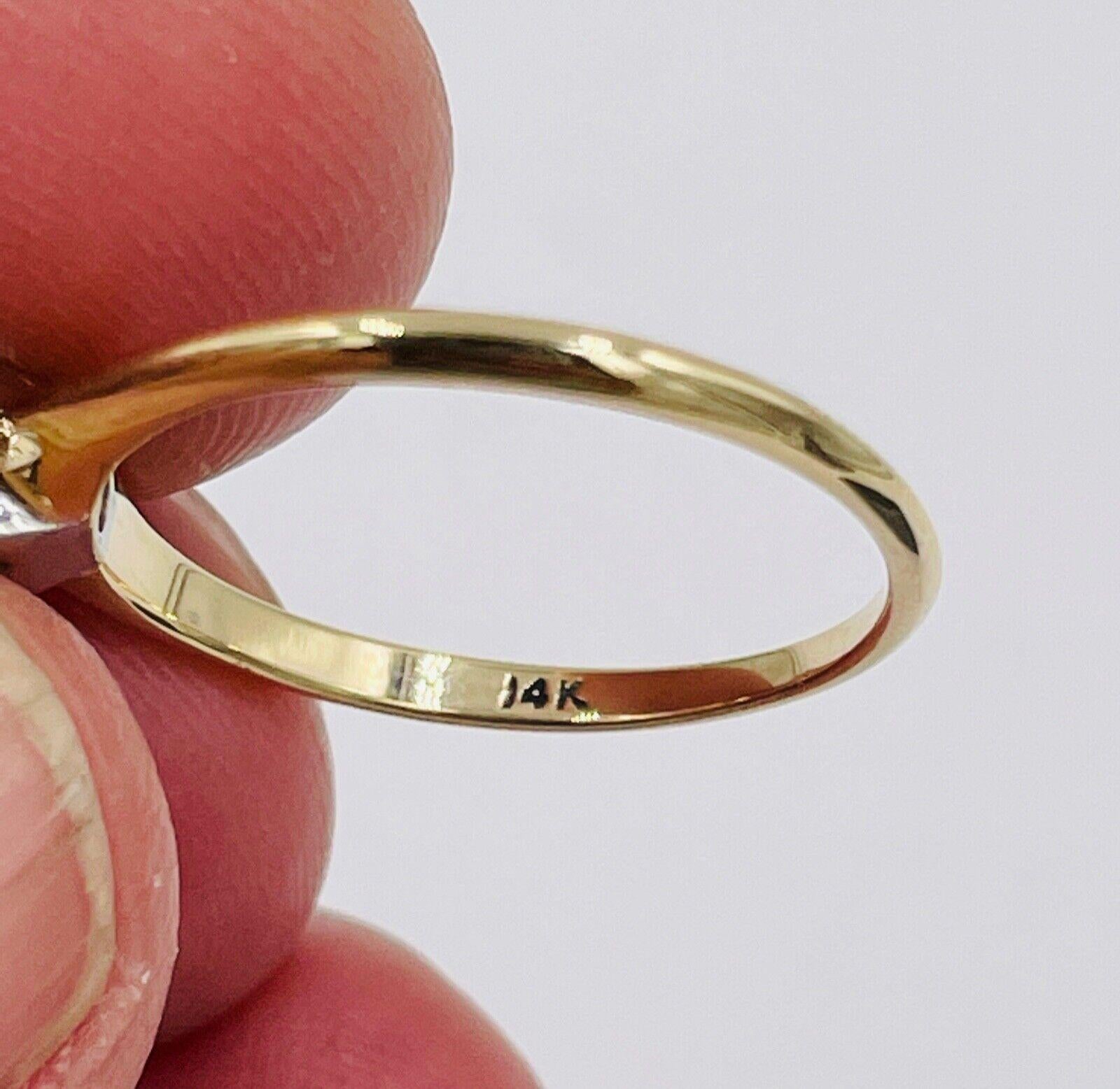 Antique 14k Yellow gold .36ct VS Old European Diamond Ring