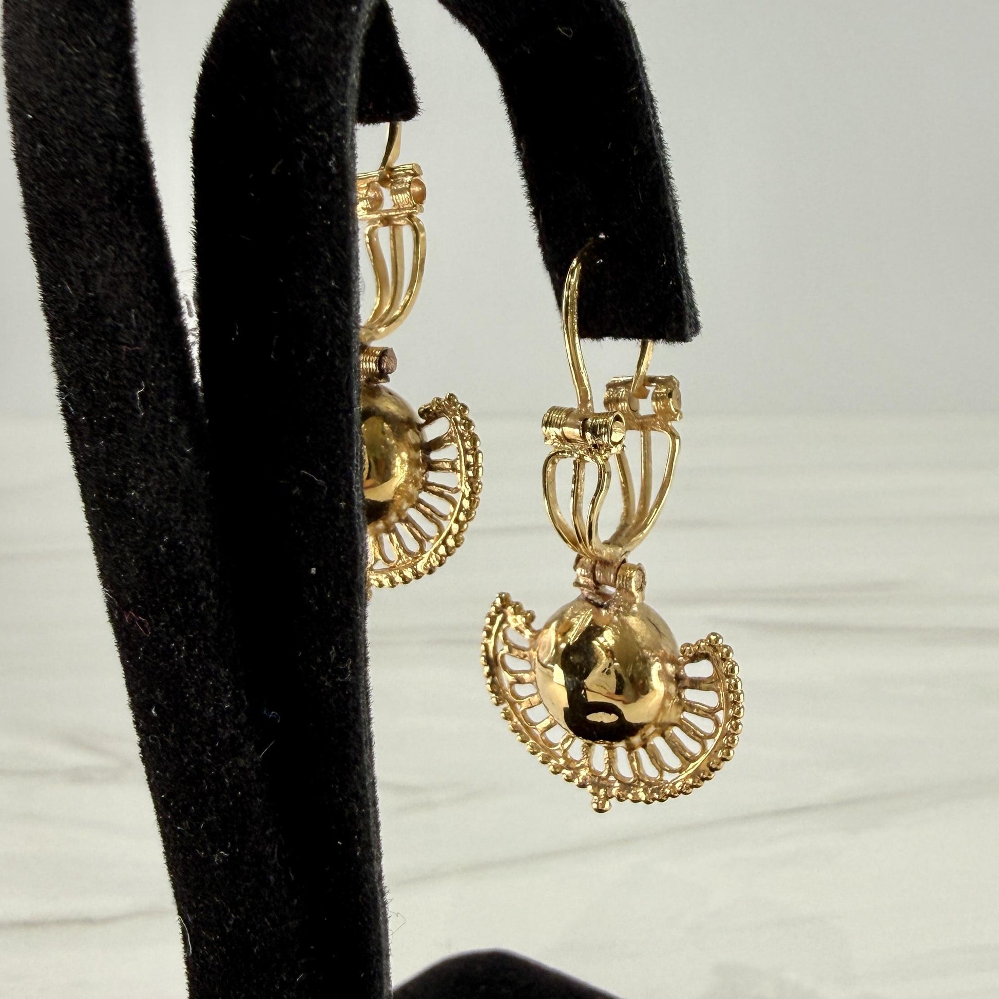 Circa 1900's Victorian Drop Earrings 10-12k