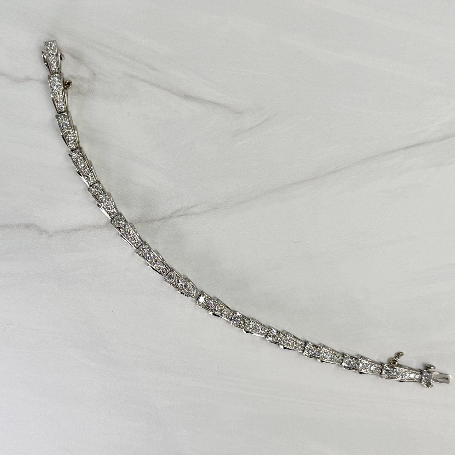 1950's Tiffany & Co. Diamond Bracelet Platinum
