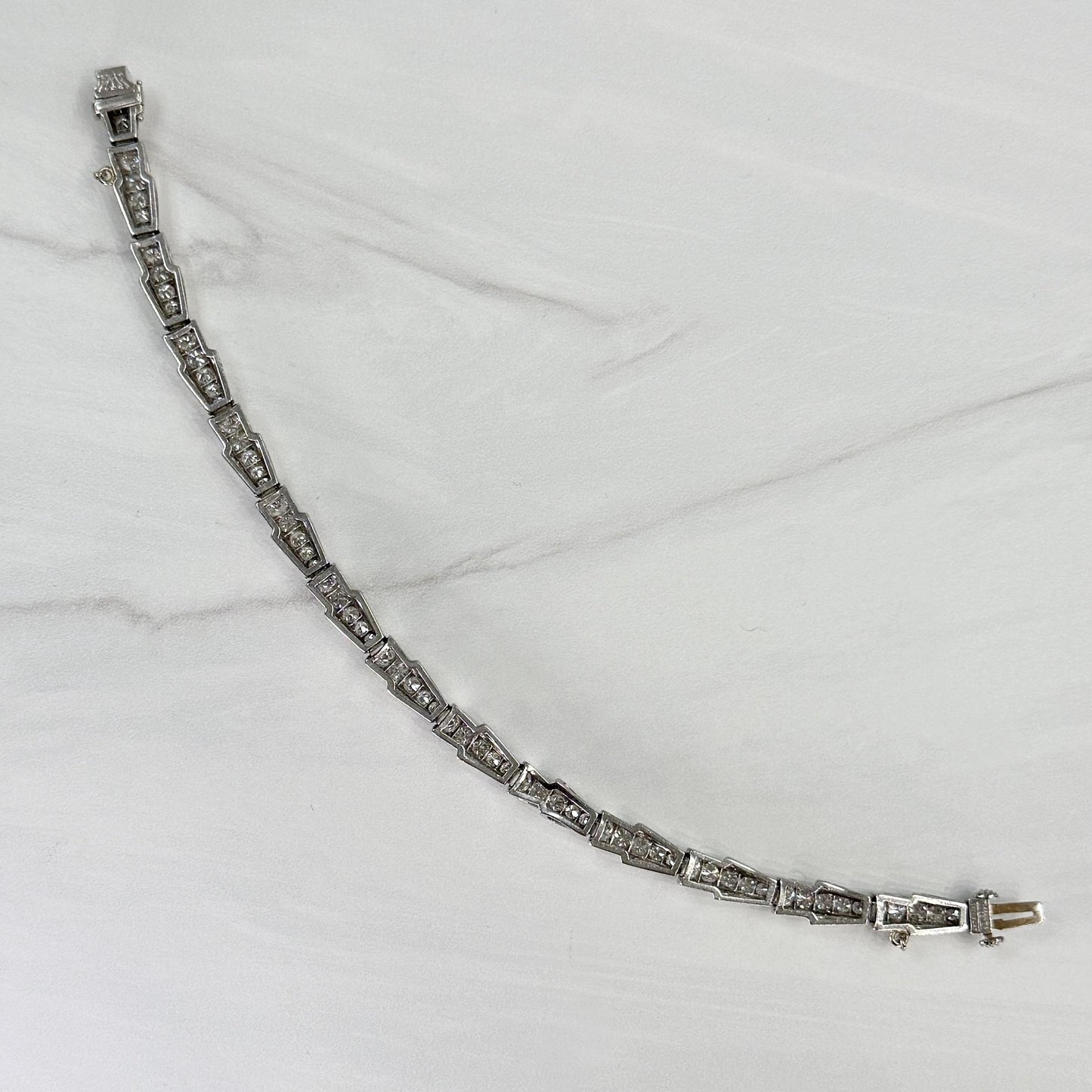 1950's Tiffany & Co. Diamond Bracelet Platinum