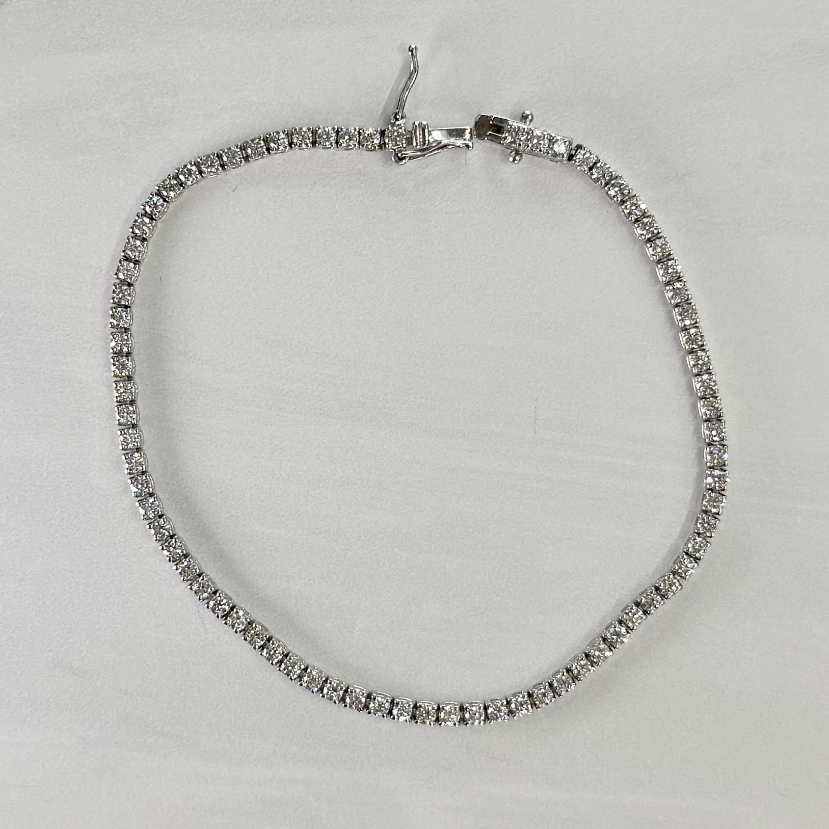 2.19ctw Diamond Tennis Bracelet 14k