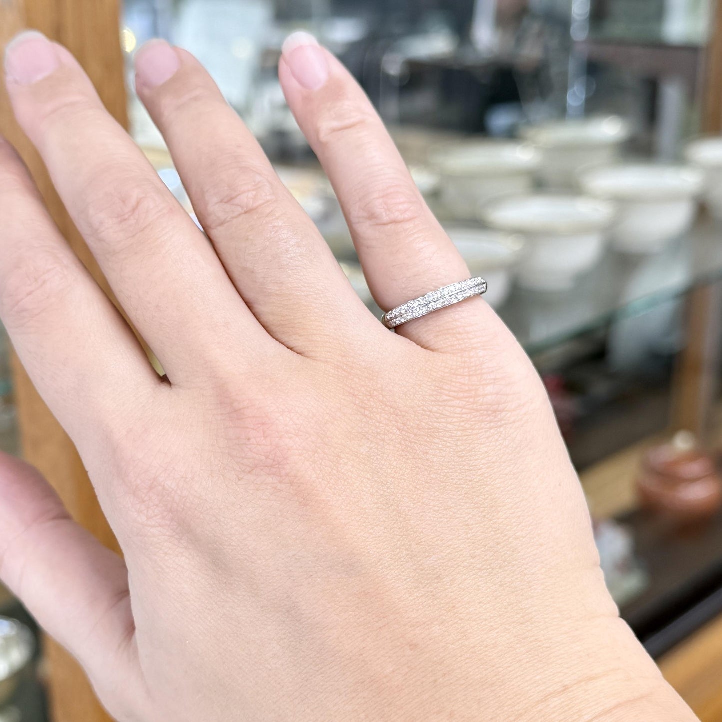 Robbins Brothers Double Row Diamond Band 14k