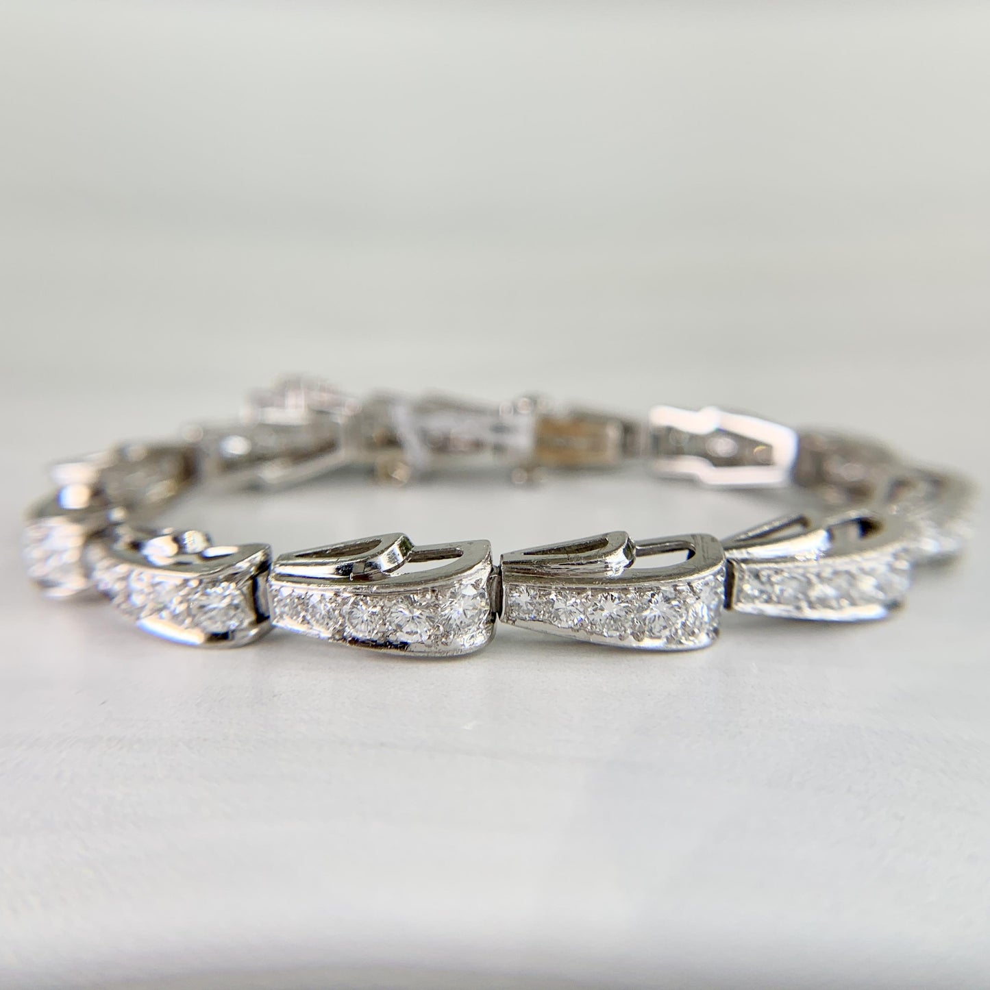 1950's Tiffany & Co. Diamond Bracelet Platinum